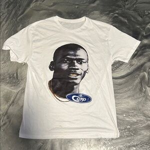 White Graphic T-Shirt (MJ X Grill)